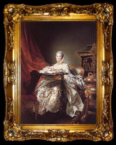 framed  Francois-Hubert Drouais Madame de Pompadour, ta009-2